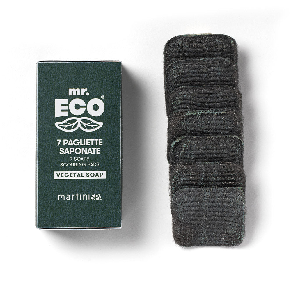 Mr Eco Wire Sponge with Coconut Oil and Lemon Scent-7 pcs