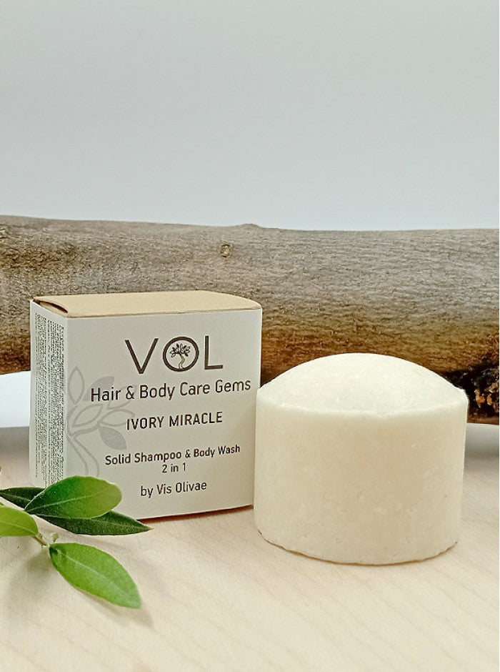 Vol Ivory Miracle Solid Shampoo & Body Soap 2in1 - 70gr
