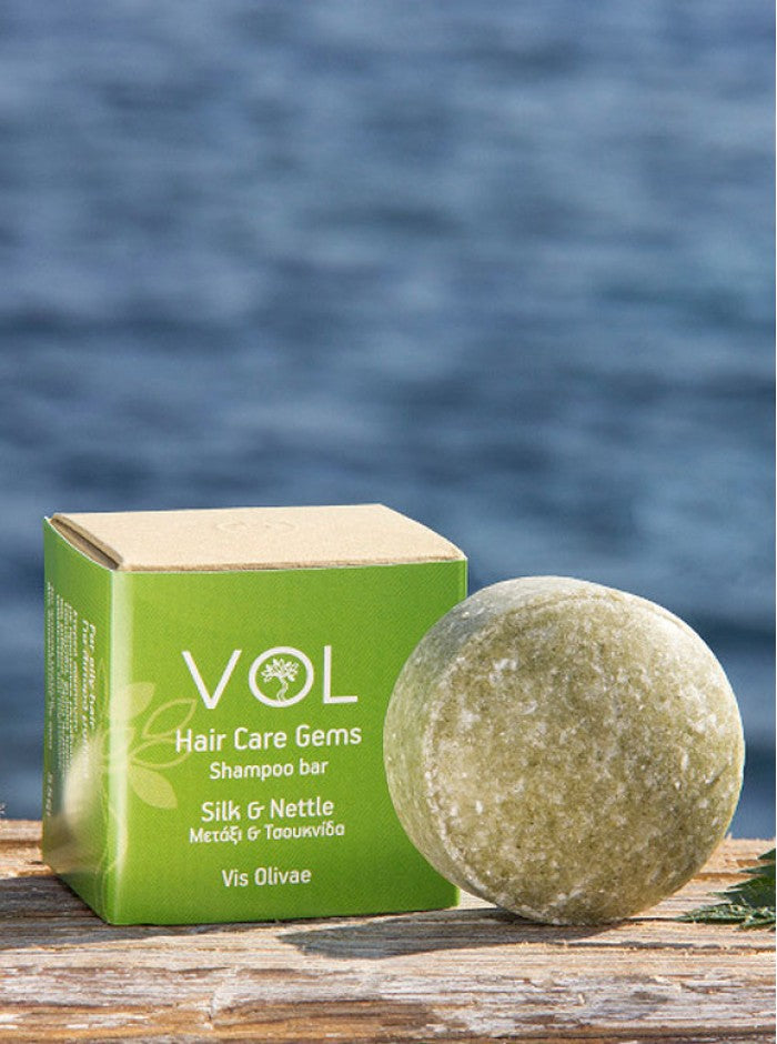 Vol Silk & Nettle Solid Shampoo for Oily Hair - 55gr