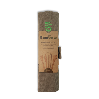 Bambaw Σετ Μαχαιροπήρουνα Bamboo Olive - 5 τεμάχια