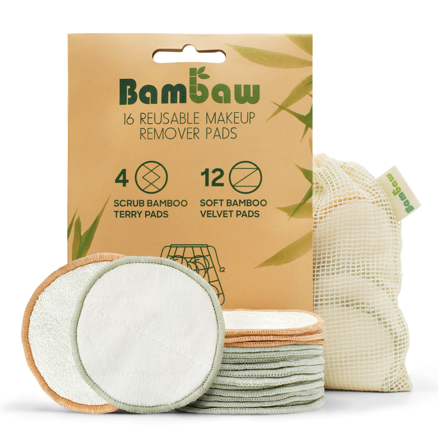 Bambaw Reusable Removal Pads -16 pcs