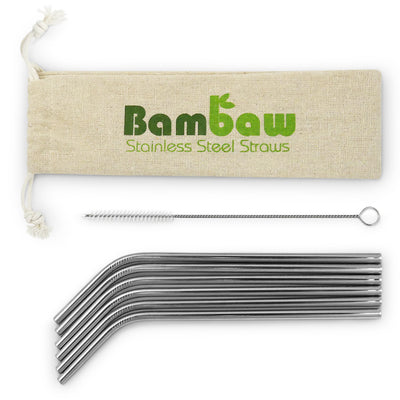 Bambaw Set Stainless steel straws (6pcs)