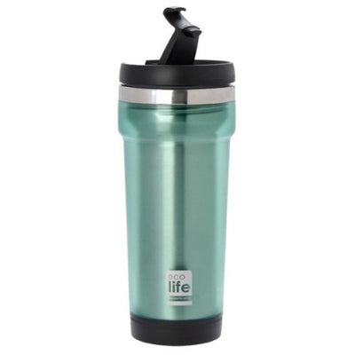 Ecolife Coffee Thermos Green 420ml - Plastic Casing