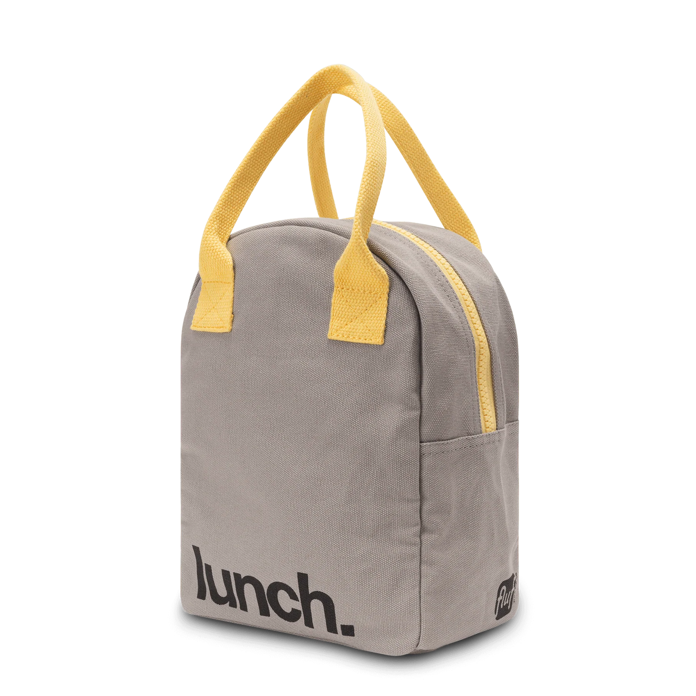 Fluf Lunch Bag With Zipper - Grey