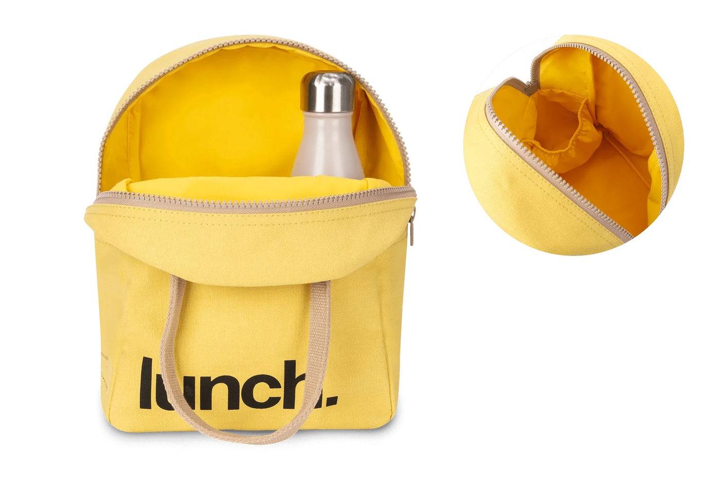 Fluf Lunch Bag With Zipper - Yellow