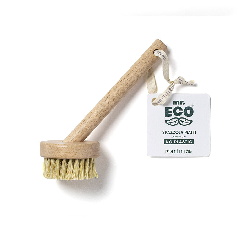 Mr Eco Wooden Brush for Dishes with Hair from the Sisal plant