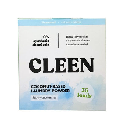 Cleen Σκόνη Πλυντηρίου με Βάση την Καρύδα - 35 μεζούρες