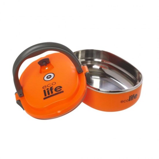 Ecolife Stainless Steel Food Container Orange 800ml