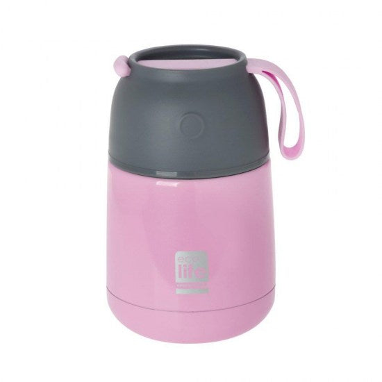 Ecolife Stainless Steel Food Thermos Pink 450ml