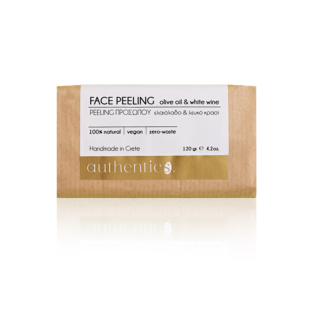 authentics. Face Peeling από Ελαιόλαδο & Λευκό Κρασί - 120gr